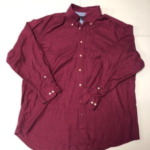 Tommy Hilfiger Mens Checkered Shirt XL Red Shirt